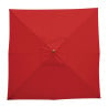 Red Square Parasol - 2.5m - Bolero