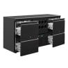 Back-Bar Series U 4 Drawers and Wine Cooler for 8 Bottles - 380L - Polar