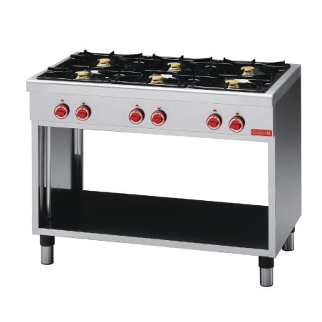 6 gas burners - Gastro M - Fourniresto