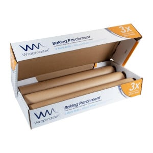 Papel Vegetal - L 50 m x P 450 mm - Conjunto de 3 - Wrapmaster