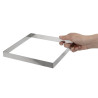 Square Stainless Steel Tart Ring - W 200 x D 200mm - De Buyer