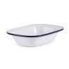 Rectangular enamelled steel dish 180x130x40mm - Set of 6 - Olympia - Fourniresto