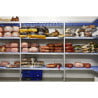 Modular Shelving in Corner 4 Levels - W 1251 x D 500mm - Tournus