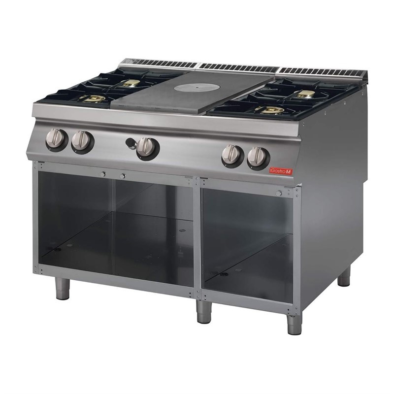 Plaque de Cozinha a Gás 700 Com 4 Queimadores em Armário Aberto - Gastro M Plaque de Cozinha a Gás 700 Com 4 Queimadores em Armário Aberto - Gastro M
