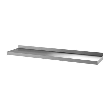 Prateleira de parede em inox sem suportes - L 1400 x P 400mm - Gastro M