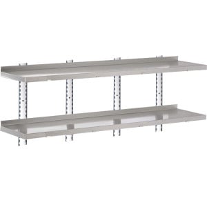 Stainless Steel Wall Shelf Without Brackets - W 1800 x D 400mm - Gastro M