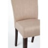 Contemporary chair in natural jute canvas - Set of 2 - Bolero - Fourniresto