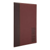 Contemporary A4 Dark Red Menu Cover - Securit - Fourniresto