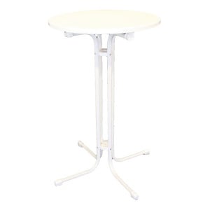 Mesa alta Limburg Branca - 70 cm - FourniResto - Fourniresto