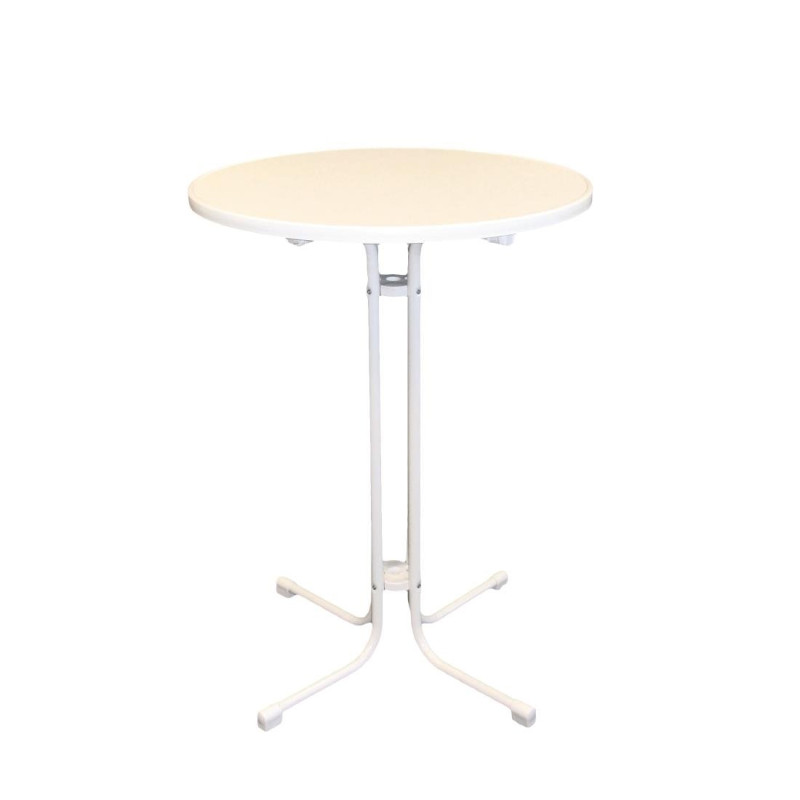 Mesa alta Limburg Branca 80 cm - FourniResto - Fourniresto