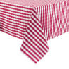 Nappe carrée à carreaux rouges en polyester 890 x 890mm - Mitre Essentials - Fourniresto