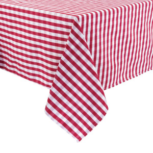 Toalha de mesa quadrada xadrez vermelha em poliéster 1780 x 1780mm - Mitre Essentials - Fourniresto