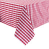 Toalha de mesa quadrada xadrez vermelha em poliéster 1780 x 1780mm - Mitre Essentials - Fourniresto
