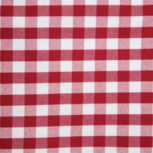 Toalha de mesa quadrada xadrez vermelha em poliéster 1780 x 1780mm - Mitre Essentials - Fourniresto