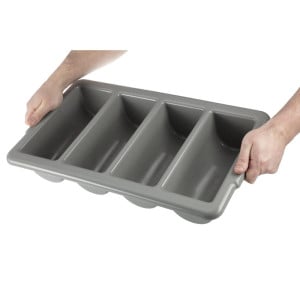 Plastic Stackable Cutlery Tray Large - Olympia KRISTALLON - Fourniresto