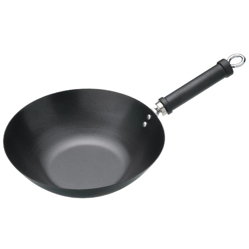 Non-stick Flat-Bottom Wok - 305 mm - Kitchen Craft - Fourniresto