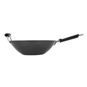 Wok Antiaderente Fundo Liso - 35 cm - Kitchen Craft - Fourniresto