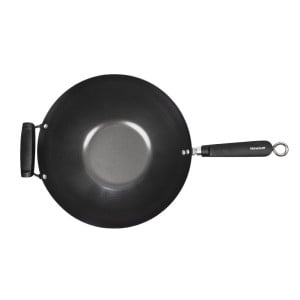 Wok Antiaderente Fundo Liso - 35 cm - Kitchen Craft - Fourniresto