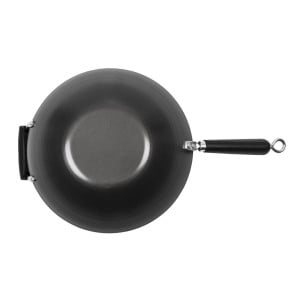 Wok Antiadhésif Fond Plat - 35 cm - Kitchen Craft - Fourniresto