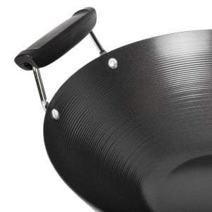 Wok Antiaderente Fundo Liso - 35 cm - Kitchen Craft - Fourniresto