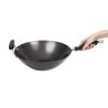 Wok Antiaderente Fundo Liso - 35 cm - Kitchen Craft - Fourniresto