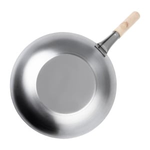 Wok em Aço Carbono - 35,6 cm - Vogue - Fourniresto