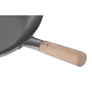 Wok em Aço Carbono - 35,6 cm - Vogue - Fourniresto