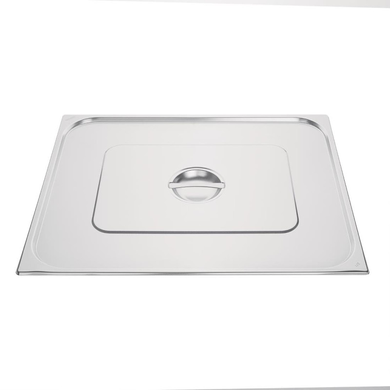 Tampa em Aço Inoxidável Duplo - GN 2/1 Inox - Vogue - Fourniresto