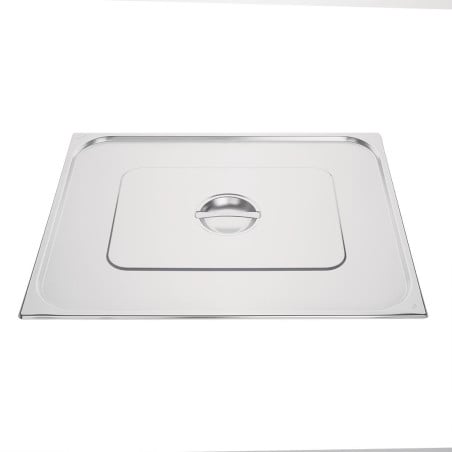 Tampa em Aço Inoxidável Duplo - GN 2/1 Inox - Vogue - Fourniresto