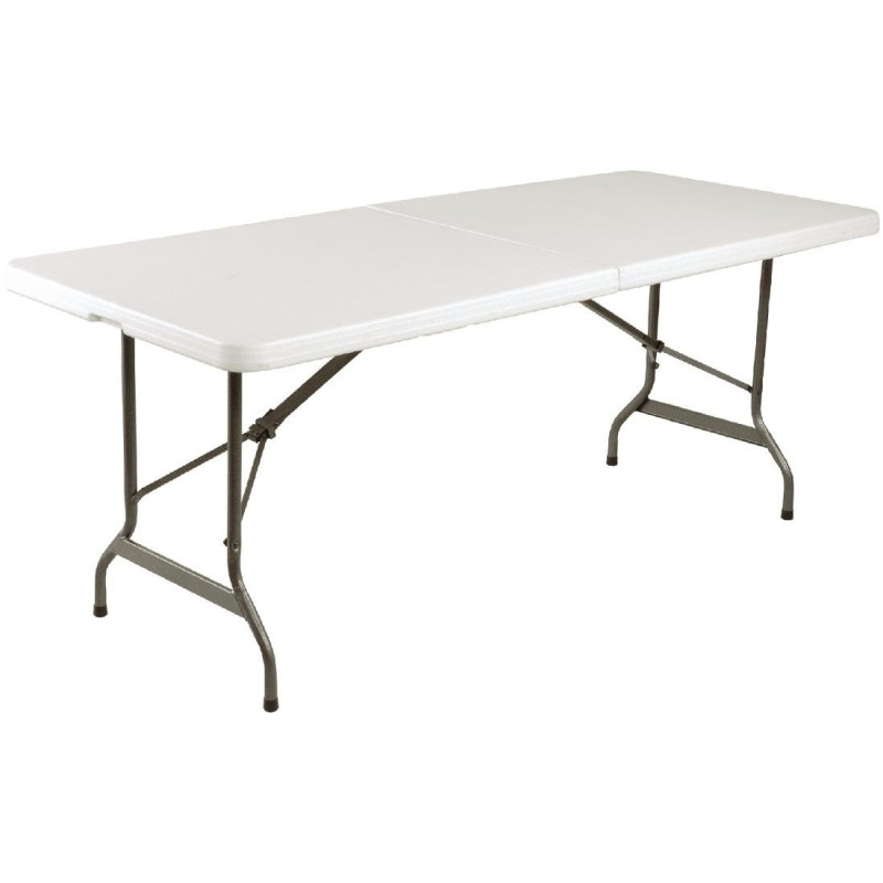 Mesa Dobrável ao Centro Branca 1,8 m - Bolero