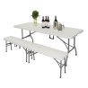Folding Table with White Center 1.8 m - Bolero