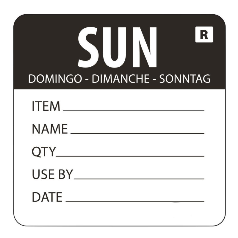 Etiqueta removível "Domingo" - Vogue