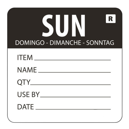 Etiqueta removível "Domingo" - Vogue