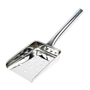 French: Pelle à frites manche cylindrique - Vogue - Fourniresto
English: French fries shovel with cylindrical handle - Vogue - F