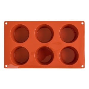 Moule 6 Muffins em Silicone Formaflex - Pavoni