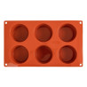 Moule 6 Muffins em Silicone Formaflex - Pavoni