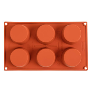 Moule 6 Muffins em Silicone Formaflex - Pavoni