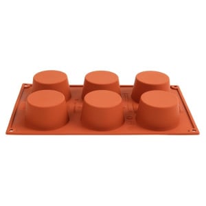 Forma de 6 muffins em silicone Formaflex - Pavoni