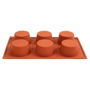 Moule 6 Muffins em Silicone Formaflex - Pavoni