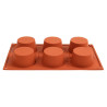 Moule 6 Muffins em Silicone Formaflex - Pavoni