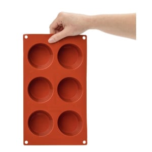 Moule 6 Muffins em Silicone Formaflex - Pavoni