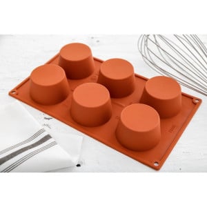 Moule 6 Muffins em Silicone Formaflex - Pavoni