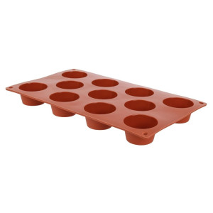 Forma de 11 mini muffins de silicone Formaflex - Pavoni - Fourniresto