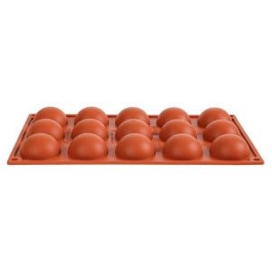 15 Silicone Half-Sphere Moulds Formaflex - Pavoni