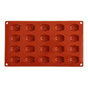 Moule 20 Mini-Madeleines em Silicone Formaflex - GN 1/3 - Pavoni