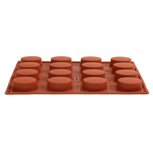 Forma de 16 ovais em silicone Formaflex - GN 1/3 - Pavoni