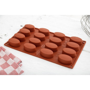 Forma de 16 ovais em silicone Formaflex - GN 1/3 - Pavoni