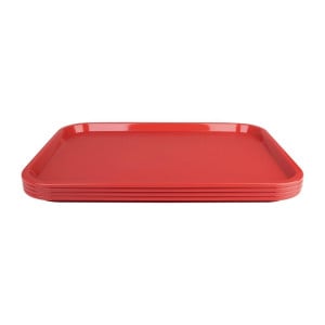 Tabuleiro Self-Service 305 X 415mm Vermelho - Olympia KRISTALLON - Fourniresto