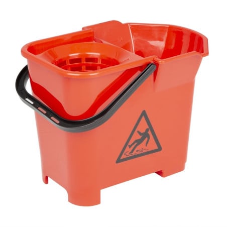 Red 14L wringer bucket - Jantex - Fourniresto