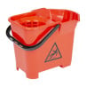 Red 14L wringer bucket - Jantex - Fourniresto